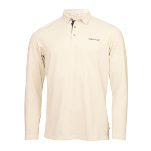 Calvin Klein Mens Medina Long Sleeve Polo Shirt