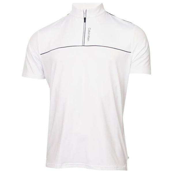 Calvin Klein Mens Grange Mock Neck Polo Shirt