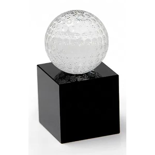 Longridge Crystal Golf Ball Trophy
