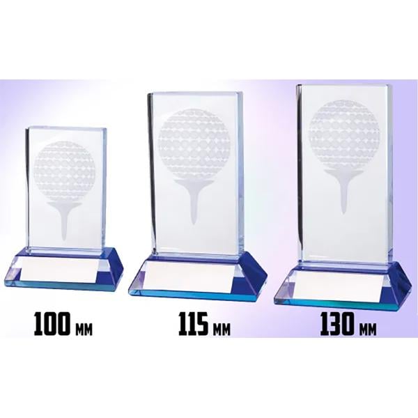 Longridge Davenport 3D Block Golf Trophy