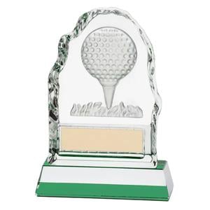 Longridge Challenger Glass Golf Ball Golf Trophy