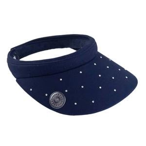 Ladies Crystal Clip Visor With Ball Marker