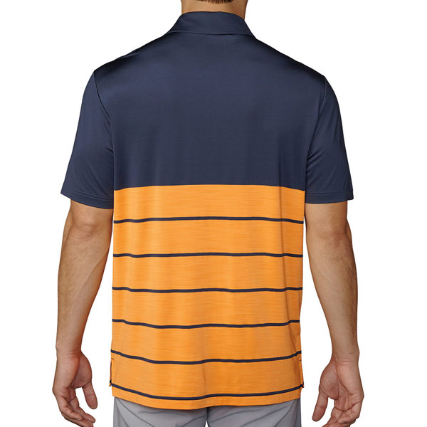 adidas Mens Ultimate 365 Heather Block Polo Shirt (Logo on Chest)