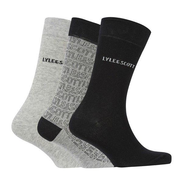 Lyle and Scott Mens Dexter Crew Socks (3 Pairs)