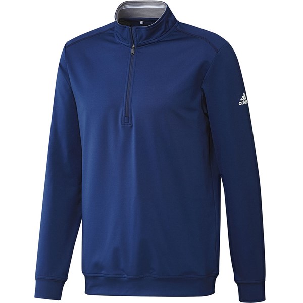 adidas Mens Classic Club Quarter Zip Pullover