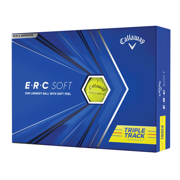 Callaway ERC Soft Triple Track Yellow Golf Balls (12 Balls)