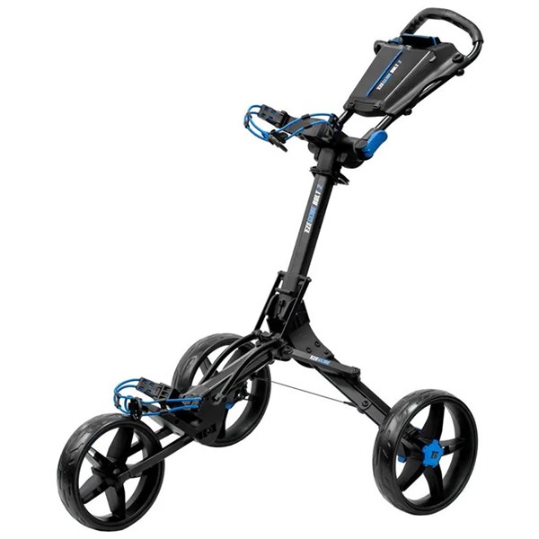 eze glide bolt 2 3 wheel push trolley trezb2 black blue ex1