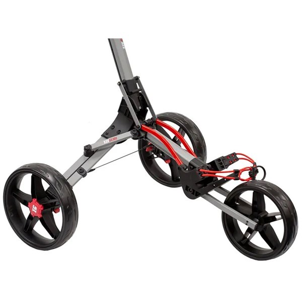 eze glide bolt 2 3 wheel push trolley trezb2 grey red ex7