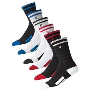 FootJoy Junior ProDry Crew Socks - 6 Pairs