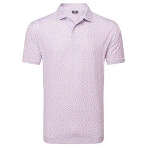 FootJoy Mens Floral Sketch Print Lisle Polo Shirt