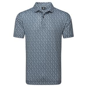 FootJoy Mens Floral Sketch Print Lisle Polo Shirt