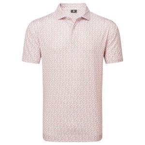 FootJoy Mens Floral Sketch Print Lisle Polo Shirt