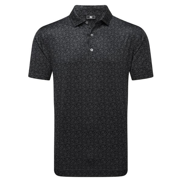 FootJoy Mens Painted Floral Lisle Polo Shirt