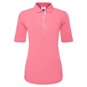 FootJoy Ladies Half Sleeve Ruched Lisle Polo Shirt