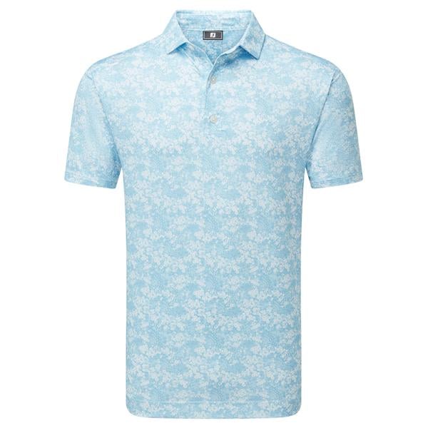 FootJoy Mens Garden Print Lisle Polo Shirt - Monterey Collection