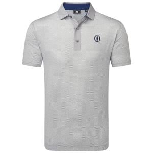 Limited Edition - FootJoy Mens Rock Print Lisle Polo Shirt - The 153rd Open Collection
