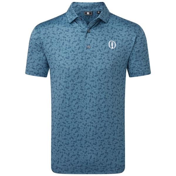 Limited Edition - FootJoy Mens Event Print Polo Shirt - The 153rd Open Collection