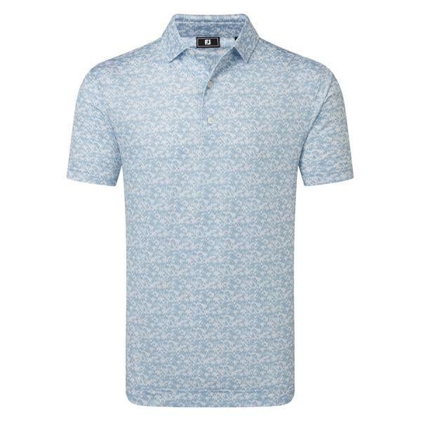 FootJoy Mens Hidden Palm Print Lisle Polo Shirt