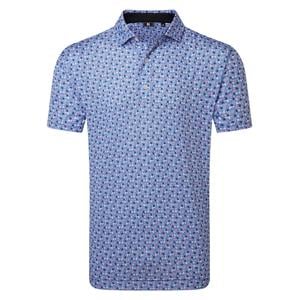 FootJoy Mens Surfs Up Print Lisle Polo Shirt