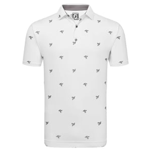 FootJoy Mens Thistle Print Lisle Polo Shirt