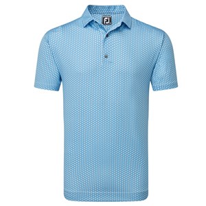 FootJoy Mens Scallop Shell Lisle Polo Shirt