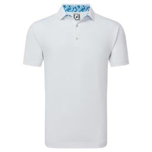 FootJoy Mens Primrose Print Lisle Polo Shirt - SALE