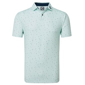 FootJoy Mens Tweed Texture Pique Polo Shirt