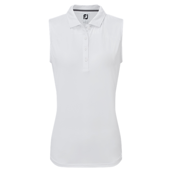 FootJoy Ladies Mesh Back Sleeveless Lisle Polo Shirt