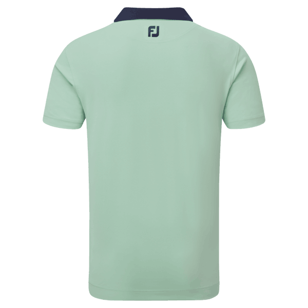 FootJoy Mens Solid Stripe Placket Pique Polo Shirt