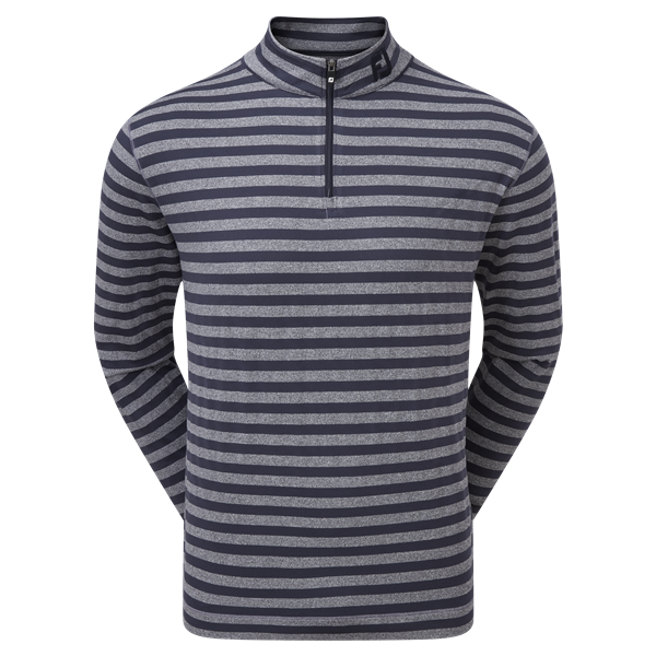 FootJoy Mens Peached Jersey Tonal Stripe Chill-Out Pullover