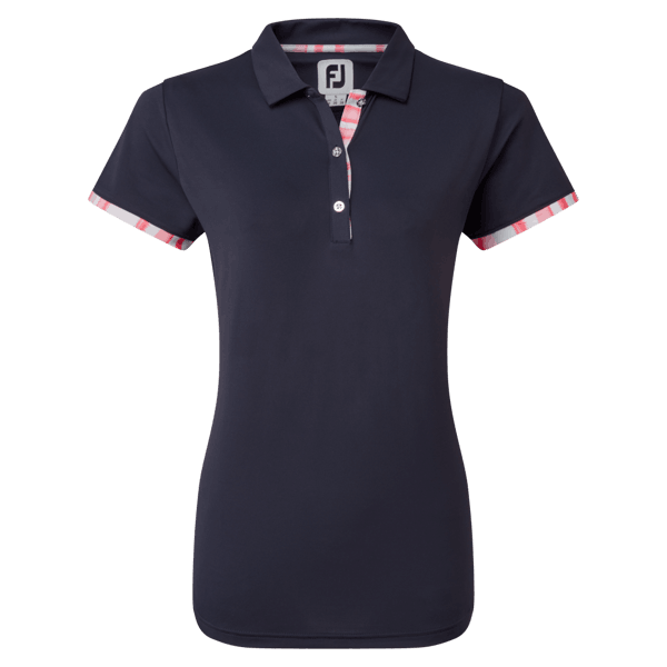FootJoy Ladies Watercolour Trim Pique Polo Shirt