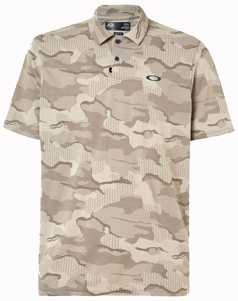 Oakley Mens Jaquard Camo Polo Shirt - GolfOnline