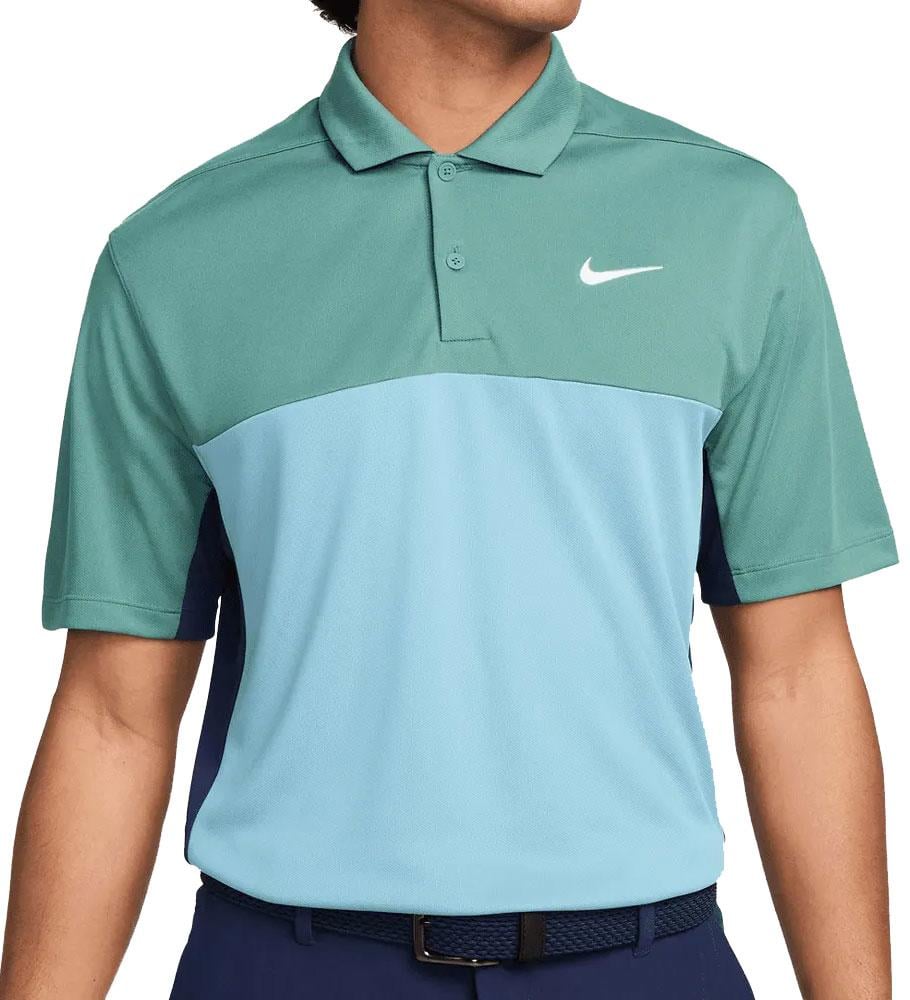 nike dri fit color block polo