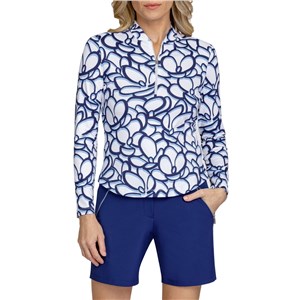 Tail Ladies Kalinda Long Sleeve Polo - Garden Escape