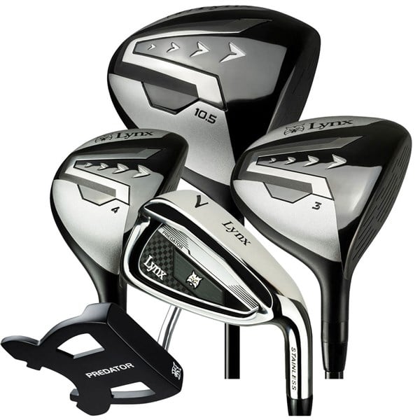 Lynx Mens Predator 11-Piece Golf Set (Graphite Shaft)