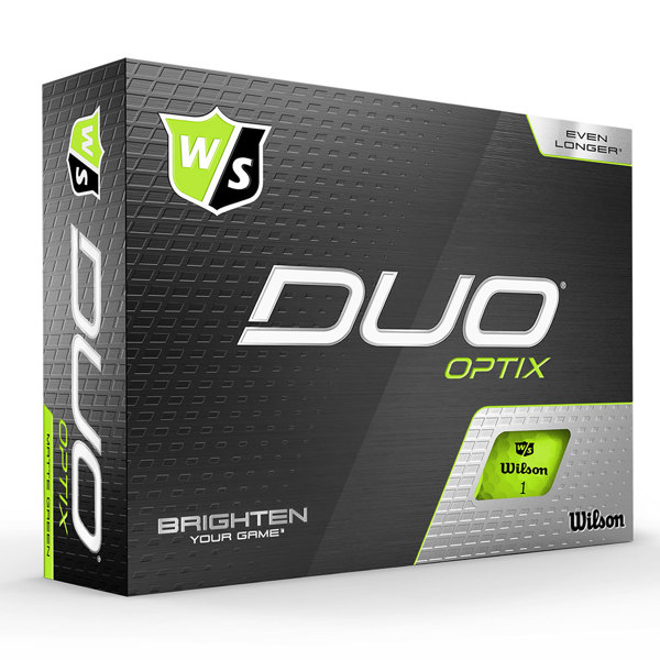 Wilson Duo Optix Green Golf Balls (12 Balls)
