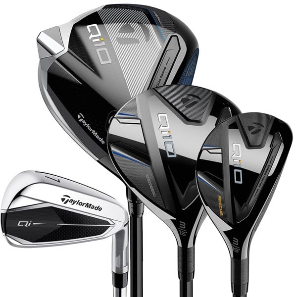 TaylorMade Qi10 9-Piece Golf Set (Steel/Graphite)