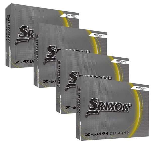 Srixon Z-Star Diamond Golf Pure White Balls (48 Balls) - 4 For 3