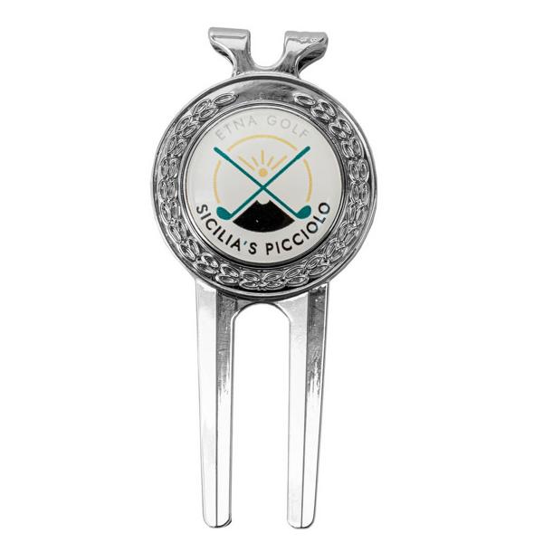 Laurel Pitchfork with Clip + Dome 3D Decal Logo - Personalised