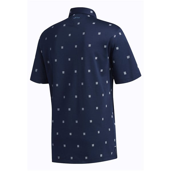 adidas Mens Adipure Etched Print Polo Shirt