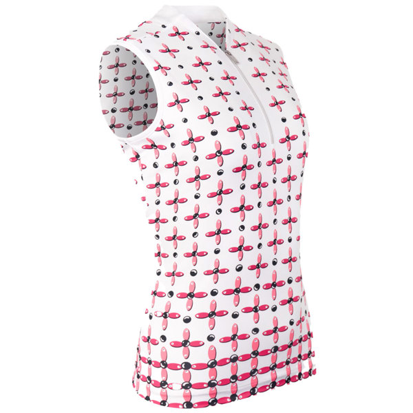 Tail Ladies Golf Mea Sleeveless Top - Clover Petals