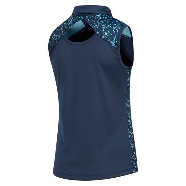 adidas Girls Printed Sleeveless Polo Shirt