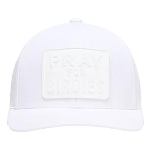 G/FORE Mens Stretch Twill Monochrome Pray For Birdies Snapback Cap