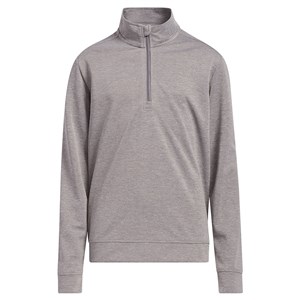 adidas Juniors Quarter Zip Heather Pullover Top