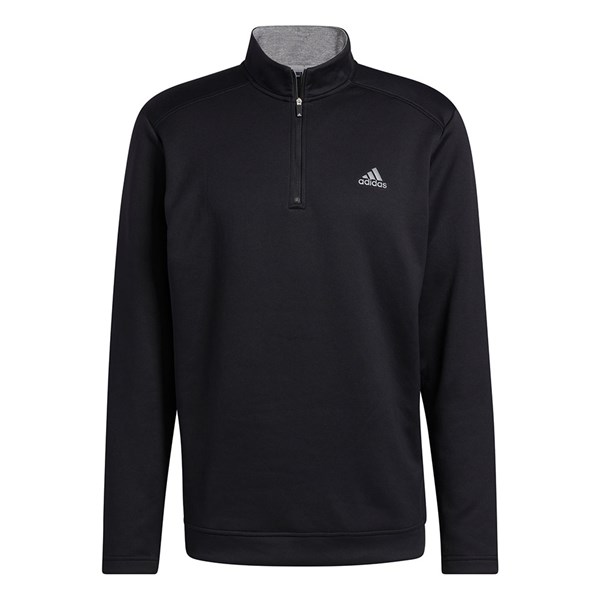 adidas Mens Club 1/4 Zip Pullover - Logo on Left Chest