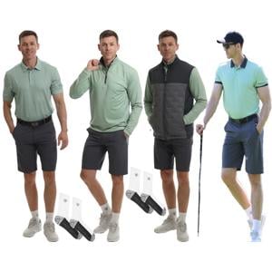 Island Green Mens Professional Summer Clothing Bundle Pack