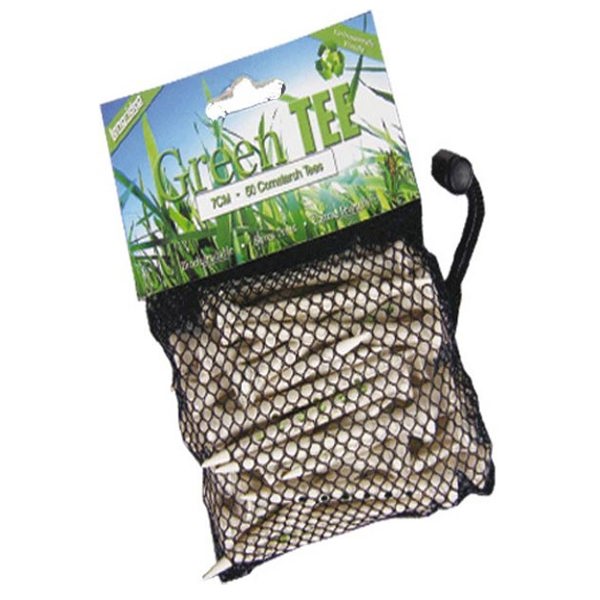 Corn Starch Green Tees (50 Pack)