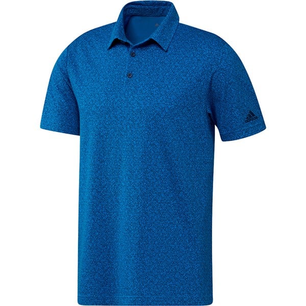 adidas Mens Abstract Print Primeblue Polo Shirt