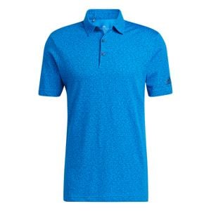 adidas Mens Abstract Print Primeblue Polo Shirt