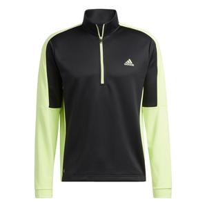 adidas Mens Colour Block Quarter Zip Pullover